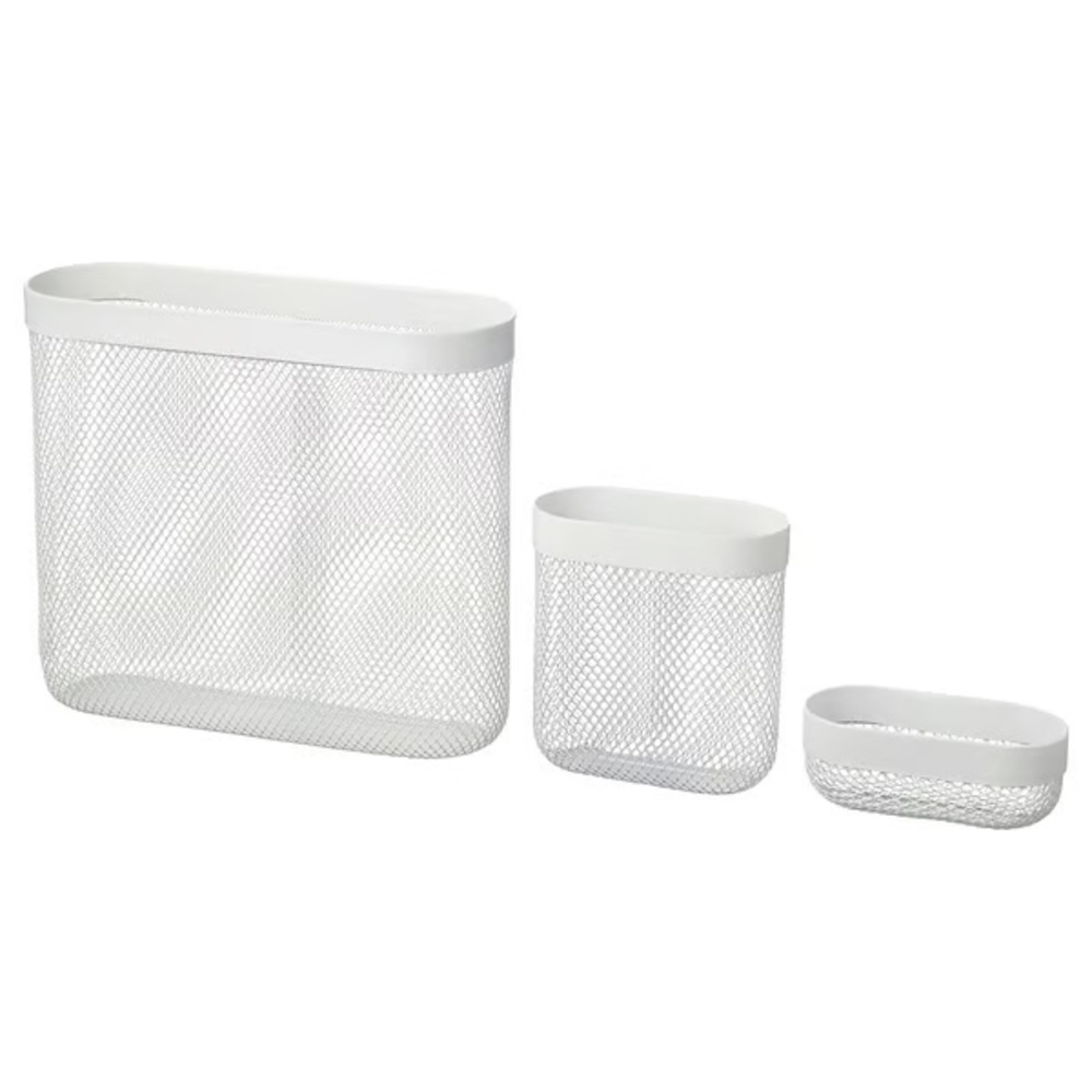 Like new stadis set of 3 storage baskets